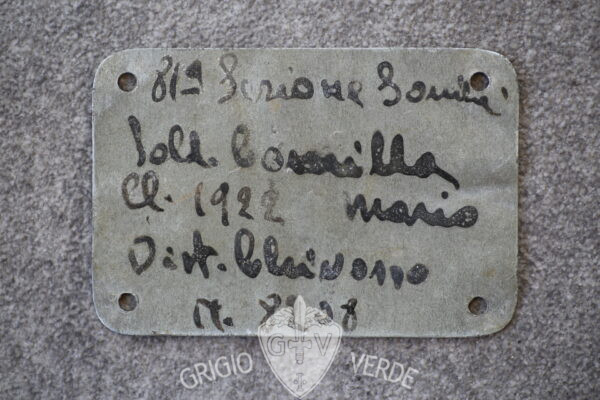 piastrino identificativo dog tags 51^ fanteria